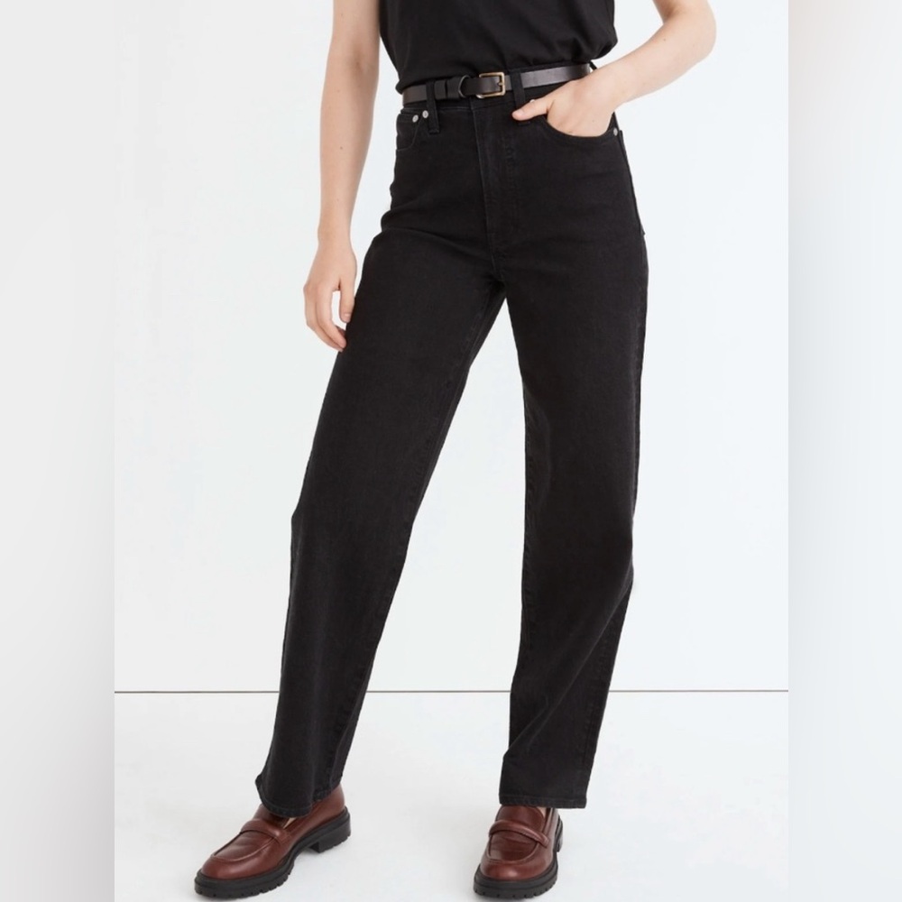 Madewell The Perfect Vintage Wide-Leg Jeans - Black
